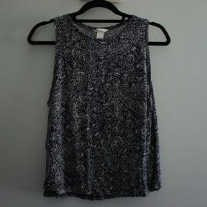 H&M Blue Patterned Shirt